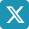 X blue icon